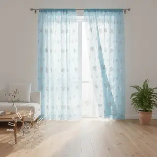 Tyl na TUTU Crystal light aqua