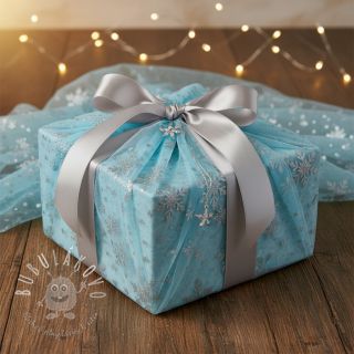 Tyl na TUTU Crystal aqua