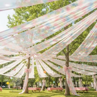 Tyl na TUTU Rainbow design H