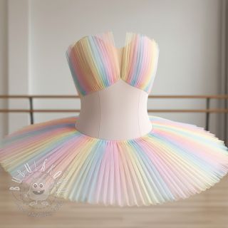 Tyl na TUTU ROYAL Rainbow multicolor