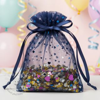 Tyl na TUTU ROYAL Hearts navy