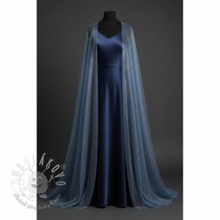 Tyl na TUTU ROYAL SPARKLE jeans silver