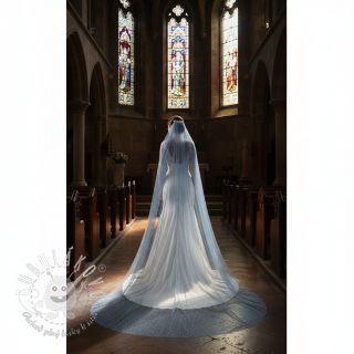 Tyl na TUTU ROYAL SPARKLE jeans silver