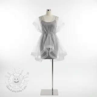 Tyl na TUTU ROYAL SPARKLE grey silver