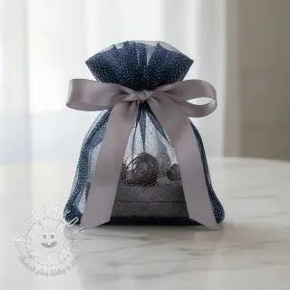 Tyl na TUTU ROYAL SPARKLE navy silver