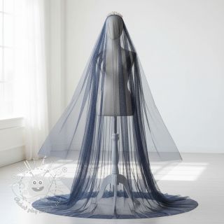 Tyl na TUTU ROYAL SPARKLE navy silver