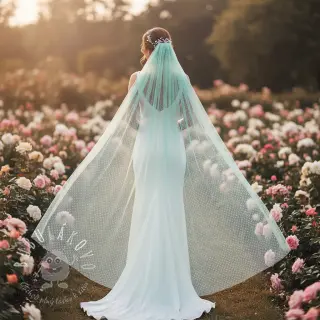 Tyl na TUTU DOT light mint