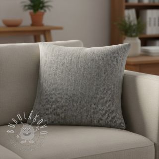 Ľan s bavlnou Fishbone black