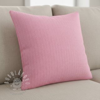 Ľan s bavlnou Fishbone fuchsia