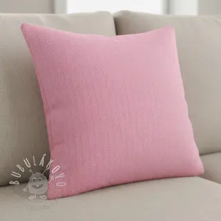 Ľan s bavlnou Fishbone fuchsia