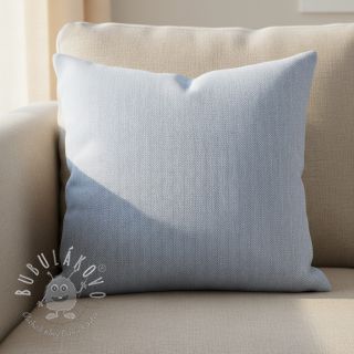 Ľan s bavlnou Fishbone light blue