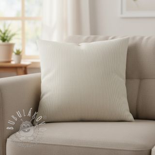 Ľan s bavlnou Lira mini stripe beige