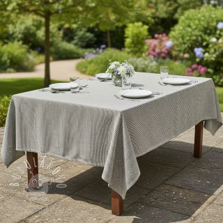 Ľan s bavlnou Lira mini stripe black