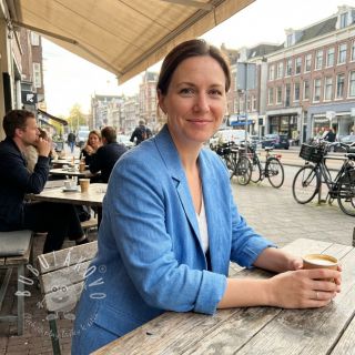 Ľan s bavlnou Fishbone cobalt