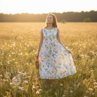 Ľan s bavlnou Bottles digital print