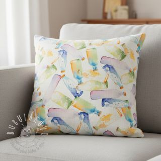 Ľan s bavlnou Bottles digital print