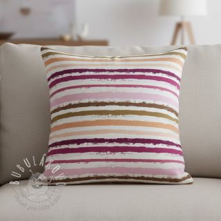 Bavlnená látka Big stripes Snoozy old pink