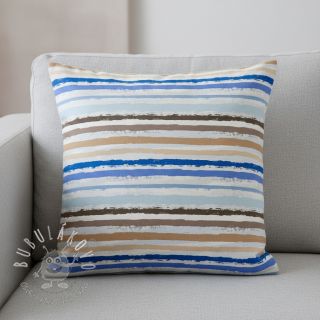 Bavlnená látka Big stripes Snoozy old blue