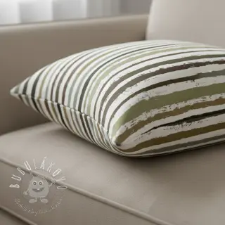 Bavlnená látka Big stripes Snoozy taupe