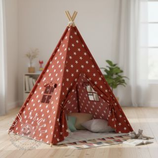 Bavlnená látka Stars terra