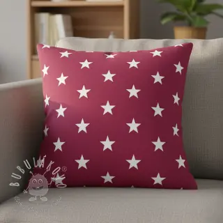 Bavlnená látka Stars cerise