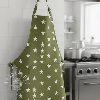 Bavlnená látka Stars green