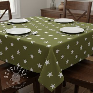 Bavlnená látka Stars green