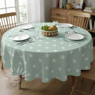 Bavlnená látka Stars mint