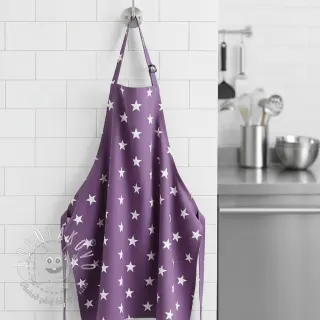 Bavlnená látka Stars purple