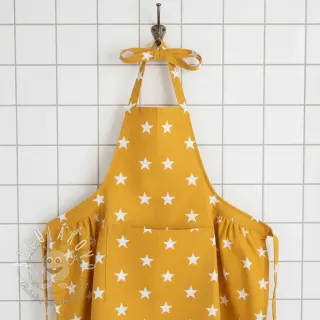 Bavlnená látka Stars yellow