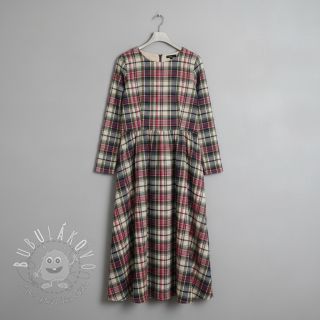 Bavlnená látka YARN DYED CHECK BRUSHED pickle