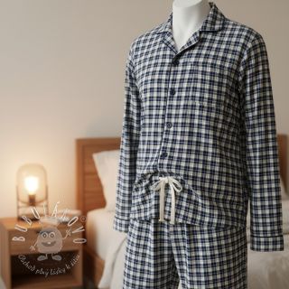 Bavlnená látka YARN DYED CHECK BRUSHED Silva design B