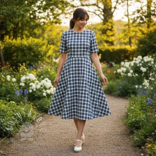 Bavlnená látka YARN DYED CHECK BRUSHED Silva design B