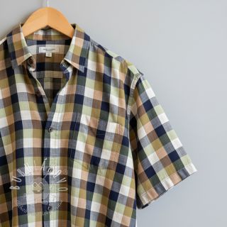 Bavlnená látka YARN DYED Square pickle