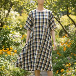 Bavlnená látka YARN DYED Square pickle