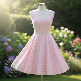 Bavlnená látka YARN DYED CHECK BRUSHED light rose