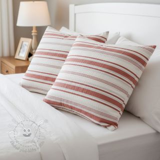 Bavlnená látka YARN DYED Structure brique