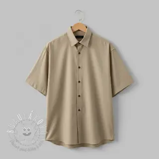 Bavlnený popelín light brown