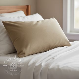 Bavlnený popelín dark beige