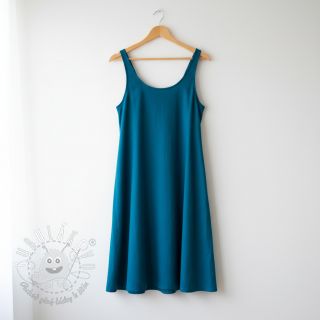 Bavlnený popelín ocean blue