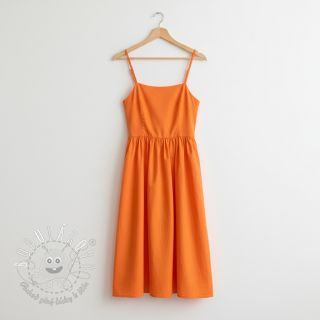 Bavlnený popelín tangerine