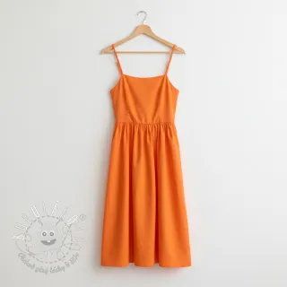 Bavlnený popelín tangerine
