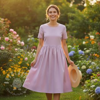 Bavlnený popelín dark powder