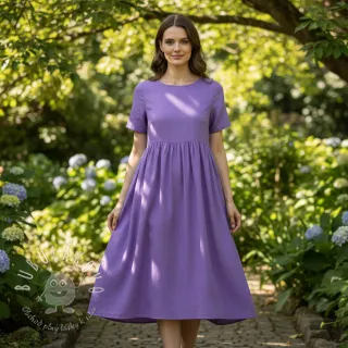 Bavlnený popelín purple