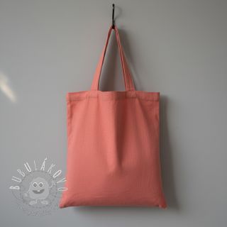 Bavlnený popelín dark coral