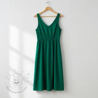 Bavlnený popelín dark emerald