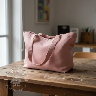 Bavlnený popelín dark rose
