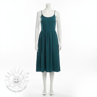 Bavlnený popelín dark cyan