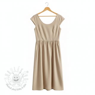 Bavlnený popelín beige