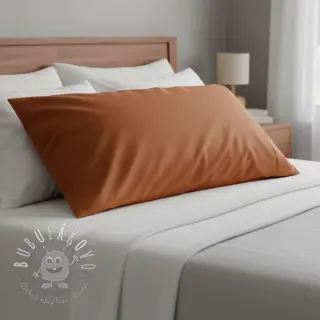 Bavlnený popelín cognac
